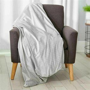 Gray Tranquility Antimicrobial Washable Cover For Weighted Blankets 48x72"